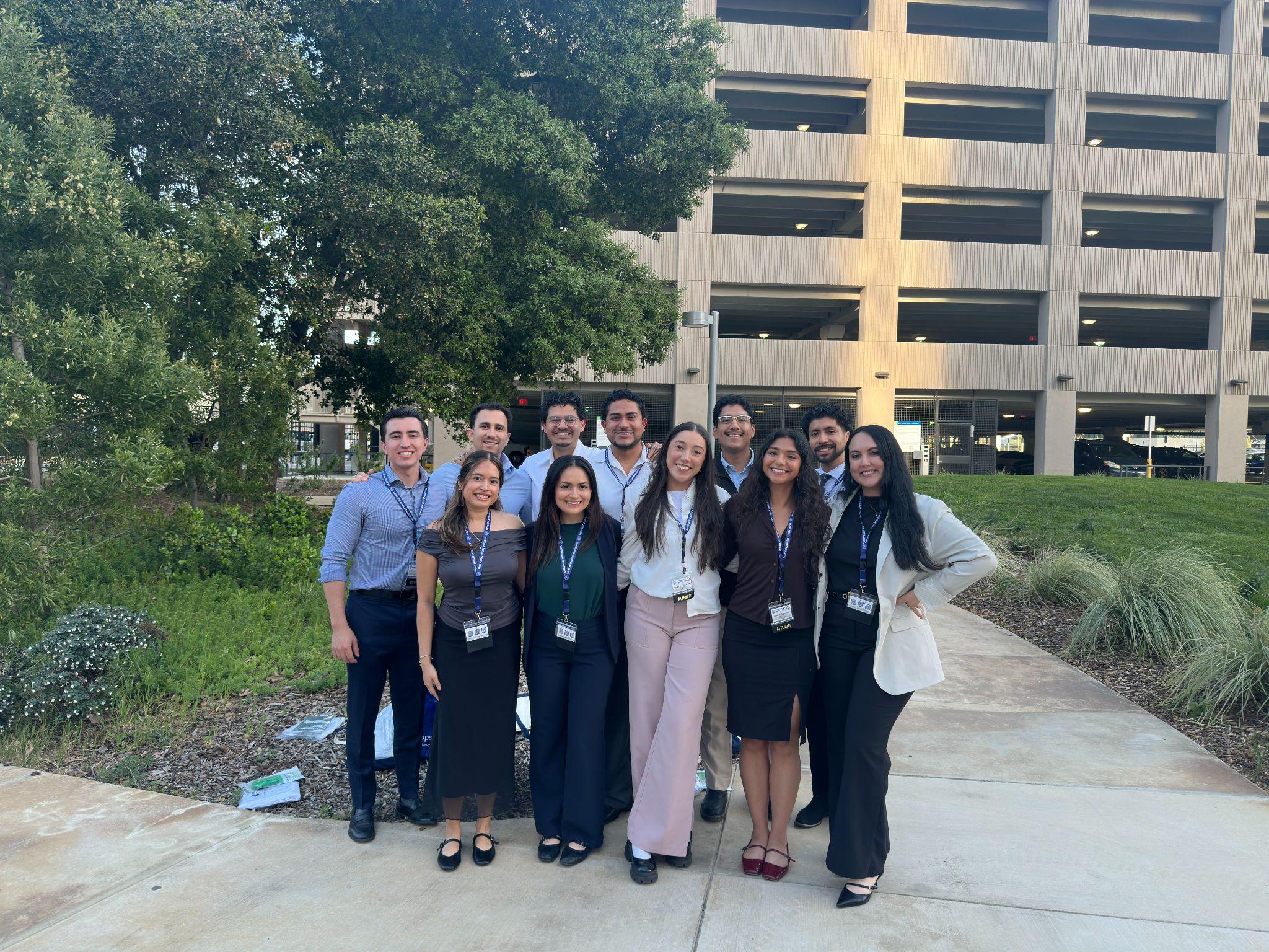 LMSA at UCSF members gathered outdoors together at the 2026 LMSA West Conference.